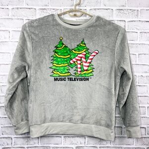 🚫SOLD! 🎄NWOT |•MTV•| Music Television Christmas Sweater/Sweatshirt Size XXL
